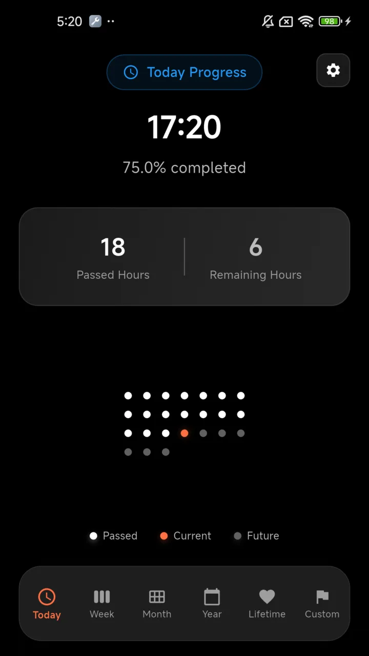 Day progress widget on Android