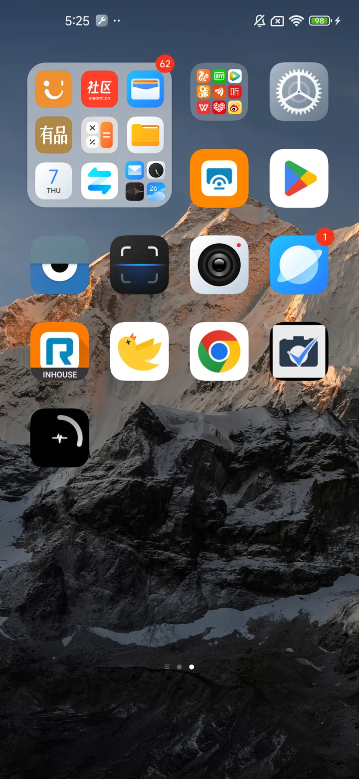 Life Progress Android widgets on a home screen